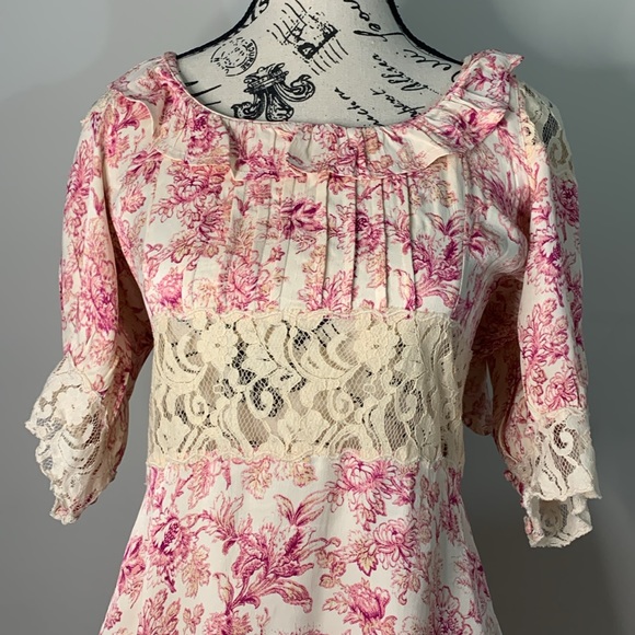 Free people Lucie Mini in Pink Combo Color:Pink Combo NWOT Size:4 - Picture 3 of 16